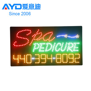 Enseigne LED d'ouverture pour publicité intérieure, idéale pour les salons de beauté, pédicure, épilation, et affichage des prix de carburant - Product Image 5