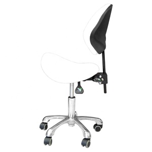 Saddle <strong>Stool</strong> Massage Rolling Work Chair for Beauty Salon Kitchen Spa,Adjustable Hydraulic <strong>Stool</strong> <strong>on</strong> <strong>Wheels</strong> - Product Image 3