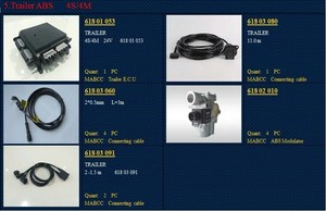 SEMI Trailer <strong>ABS</strong> 4S/4M,4S/2M, 2S/2M, MERITOR,WABCO400 500 104 0/400 500 106 0/400 500 081
