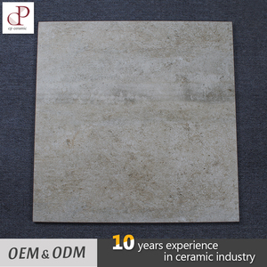 24X24 Argent Gris Travertin Carreaux Externes Carreaux De Sol En Porcelaine Rustique Tuiles Cera - Product Image 1