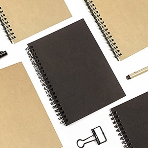 <span class=keywords><strong>Quaderno</strong></span> a <span class=keywords><strong>Spirale</strong></span> A5 all'Ingrosso <span class=keywords><strong>con</strong></span> 40 <span class=keywords><strong>Fogli</strong></span>, Campione Gratuito, Copertina Rigida in Cartone Nero <span class=keywords><strong>con</strong></span> Rilegatura a <span class=keywords><strong>Spirale</strong></span>, Pagine Bianche - Product Image 4