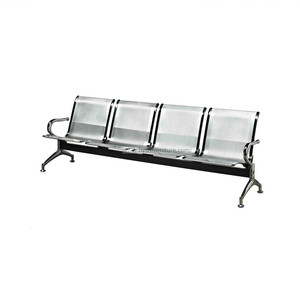 Asientos de Aeropuerto de Lujo Personalizados/Silla de Vestíbulo de Aeropuerto/Banco de Espera para Áreas Públicas de Metal, Acero Inoxidable Moderno, Banco de Acero Inox - Product Image 4