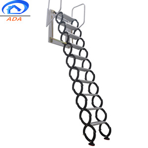 Outdoor Black <strong>Collapsible</strong> Wall Mounted <strong>Ladder</strong> - Product Image 1