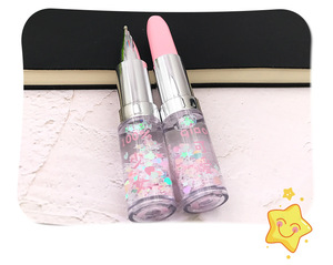 नवीनता लिपस्टिक के आकार का आकार बॉल पेन, तरल कलम के साथ फ्लोटर - Product Image 6