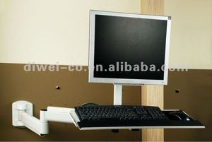 Bệnh viện Swing-out gấp lại cánh tay màn hình gắn LCD TV Bracket thép nhôm nhựa xoay Tính năng Plasma Bàn phím Khay hộp - Product Image 4