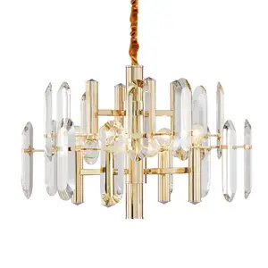 Guzhen Verlichting Fabrikanten Indoor Decoratie Kroonluchter Crystal Clear Glas Hanger Verlichting Armatuur Voor Villa