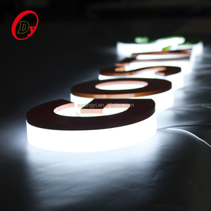 Fábrica profesional made luz metal publicidad <span class=keywords><strong>letras</strong></span> signos borde iluminado canal UL 3D LED luminoso carta - Product Image 6
