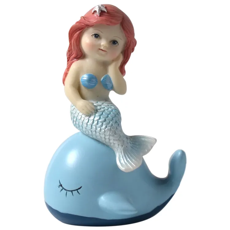 Resina carino charmful bellezza pesce Charming della sirena bambola/giocattolo