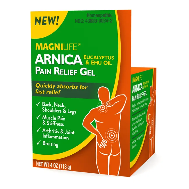 MagniLife Arnica Gel penghilang nyeri krim pereda nyeri sendi cepat. Seperti keseleo pergelangan kaki, krim nyeri punggung nyeri otot