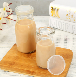 Bouteille de thé à lait ou de boisson, <span class=keywords><strong>pour</strong></span> jus, avec couvercle en plastique transparent ou en métal, hermtique et étanche, 200ml, 250ml, 500ml, 1l - Product Image 3