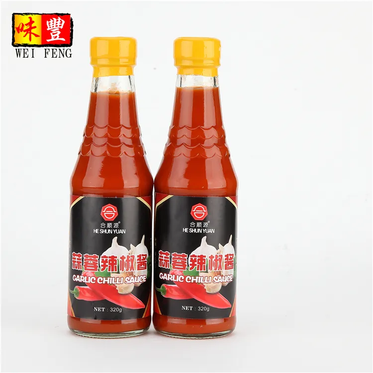 Bouteille en verre pour Sauce chili à l'ail, Offre Spéciale g, 320 ml