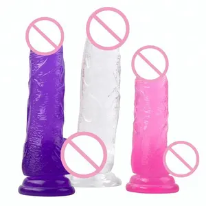 ผู้ผลิตสมจริงเพศของเล่นดูดถ้วยสายขนาดใหญ่ Dildo ของเล่นสำหรับผู้หญิง