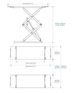 Kommerziellen Grade 3000kgs/6600lbs Kapazität Voll Aufstieg <span class=keywords><strong>Scissor</strong></span> <span class=keywords><strong>Lift</strong></span> - Product Image 2