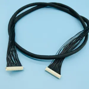 ชม DF13 40pin 1.25 มิลลิเมตร to ชม DF19 14pin 1 มิลลิเมตรพร้อม UL1061 26AWG เชื่อมต่อ LCD LVDS Cable