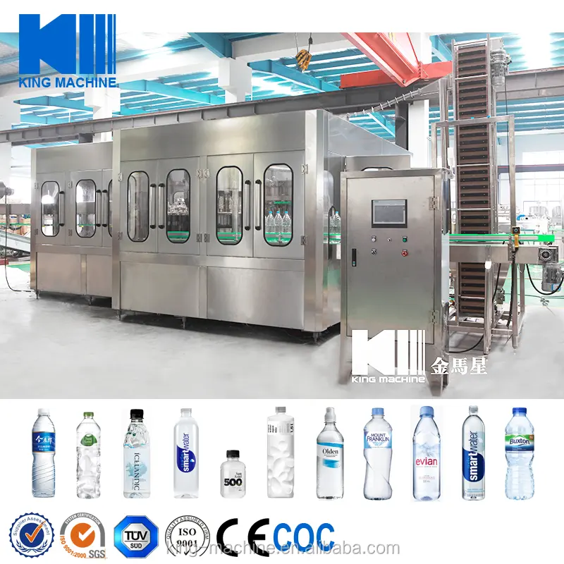 Huisdier Plastic Fles Minerale Stromende Vloeistof 1000-24000bph Frisdrank Water Vullen/Bottelen Machine Complete Lijn