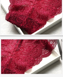 ชุดชั้นในบิกินี่สุดเซ็กซี่ของผู้หญิงลายลูกไม้สีนู้ด - Product Image 5