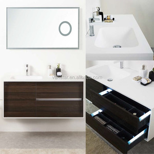 Doppio Lavello Modern Bathroom Vanity Set, Mobiletto del <span class=keywords><strong>Bagno</strong></span> <span class=keywords><strong>Mobili</strong></span> - Product Image 3