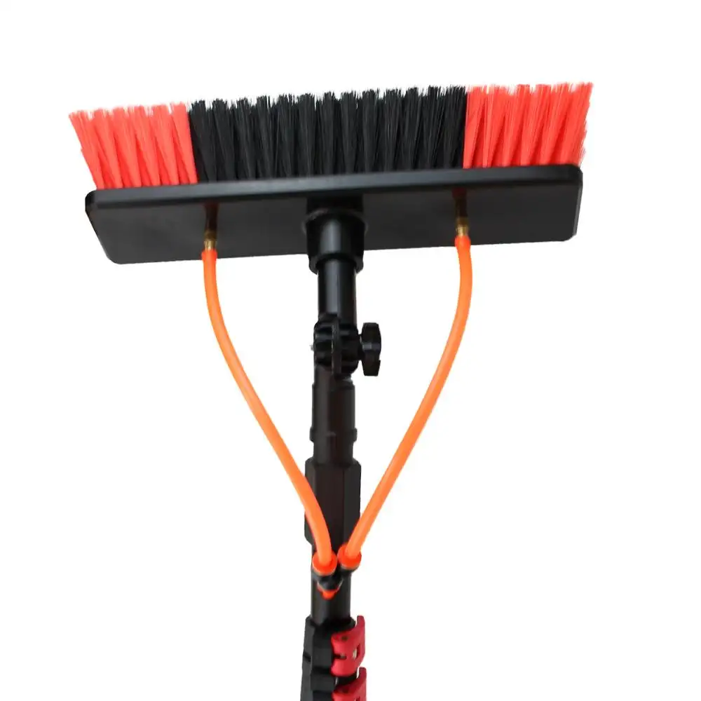 Extenclean high rise building window cleaning equipment Telescopic rod cleaning brush used for cleaning glass