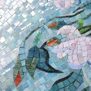 Thời Trang Phòng Khách Hoa Handcut Kính Tường Bức Tranh Tường Bảng Điều Chỉnh NGHỆ THUẬT Mosaic - Product Image 3