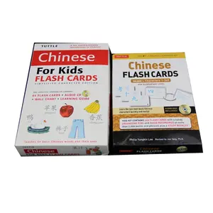WJPC-cartes éducatives imprimées personnalisées de haute qualité ABC bébé sensoriel bébé chinois enfants Flash cartes éducatives pour enfants