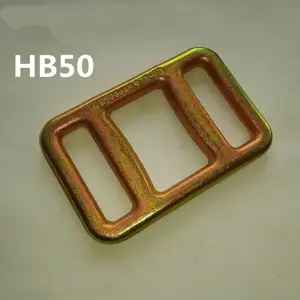 Hebilla de escalera de cobre de 50mm para correa tejida, hebilla de escalera de metal de 1 pulgada para flejado