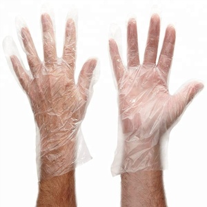 Food Preparation Premium Cast Poly Hair Dye PE Powder Free Cleaning Decorating BBQ Disposable <strong>Plastic</strong> <strong>Gloves</strong> - Product Image 3