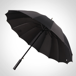 <span class=keywords><strong>Parapluie</strong></span> semi-automatique de luxe pour <span class=keywords><strong>homme</strong></span>, style professionnel robuste, 16 panneaux en tissu pongé de soie, fibre de verre, long, élégant en EVA - Product Image 1