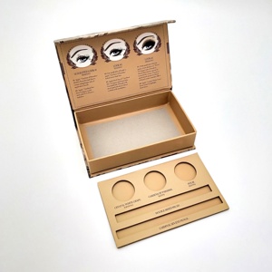 America Cosmetic Eyeshadow Palette Packaging Hardcover Magnetic Flap Closure <strong>Picture</strong> Frame Gift Paper Shadow <strong>Box</strong> - Product Image 5