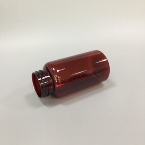 250ml Rouge <span class=keywords><strong>Rubis</strong></span> Couleur Boston Rond PET Médecine Bouteilles En Plastique Taille Personnalisée - Product Image 2