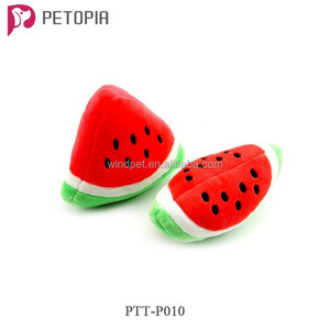 Peluş Meyve Karpuz Pet Köpek Molar Squeaky Oyuncaklar Chew - Product Image 5