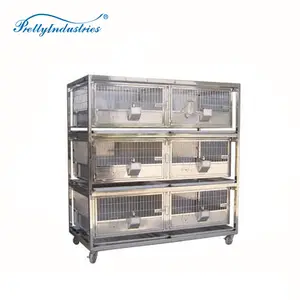 High quantity stainless steel laboratory rabbit cage