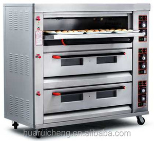 Four à <span class=keywords><strong>gaz</strong></span> commercial à usage intensif à 3 étages et 6 plateaux pour boulangerie - Product Image 1