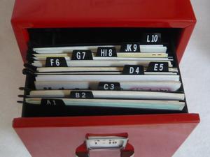 Metal Name <b>Card</b> & <b>Note</b> <b>Holder</b> Cabinet - Product Image 5