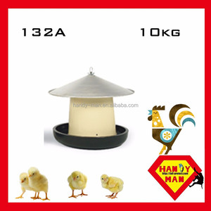 132A Aluminum Lid Plastic Gear Box Feeder with cover Poultry Feeder - Product Image 2