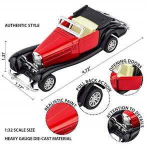 Buona qualità auto ragazzo giocattolo assortito in metallo antico modello classico in lega di auto in scala <span class=keywords><strong>1</strong></span>:32 regalo per il ragazzo
