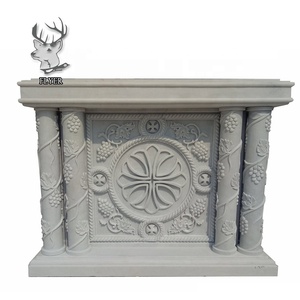 Katolik dini kilisesi Altar beyaz mermer Altar masa - Product Image 4