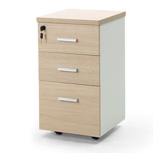 Tủ Hồ Sơ Văn Phòng Tủ Ngăn Kéo Văn Phòng Bằng Gỗ Tủ Ba Ngăn Di Chuyển Được Có Cửa - Product Image 1