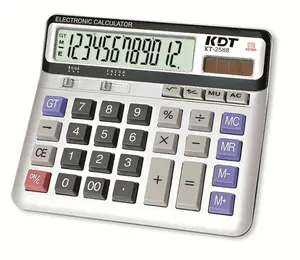 12 Teclado TI calculadoras dígitos calculadora com energia solar de caixa de alta qualidade