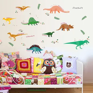 Decorative home decor 3d cartoon dinosaure kids wall decals