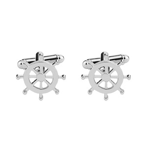 Số lượng lớn trung quốc nhà sản xuất tùy chỉnh <span class=keywords><strong>logo</strong></span> khắc thép không gỉ hải lý khoảng trống khuy măng sét - Product Image 1