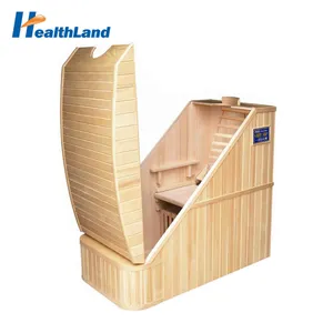 Een Persoon Half Body Hout Stoom Sauna Doos