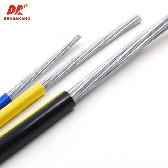 Solid or Stranded Single Core PVC Insulation Electrical Aluminium Wire 2mm 4mm 6mm Power Cable