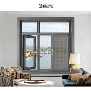 Ready Made Windows DJYP W130A Fiber Glass Winly Protective Windows with Retractable Fly Screen