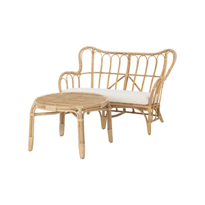 Đương Đại Ngoài Trời Vườn Mây Tự Nhiên Wicker Mía Nội Thất Cuộc Trò Chuyện Sofa Set - Product Image 3