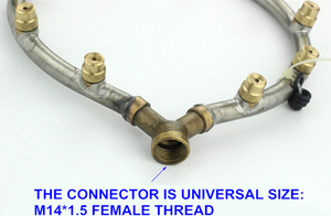 Ilot hình khuyên đa đầu điều chỉnh atomization vòi phun cho khu vực rộng lớn phun - Product Image 5