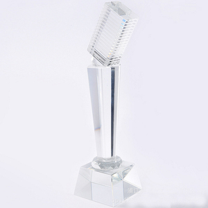 <span class=keywords><strong>Trophée</strong></span> en cristal K9 vierge de haute qualité pour concours de chant, avec <span class=keywords><strong>logo</strong></span> personnalisé, idéal pour les concours de microphones et les cadeaux d'affaires. - Product Image 6