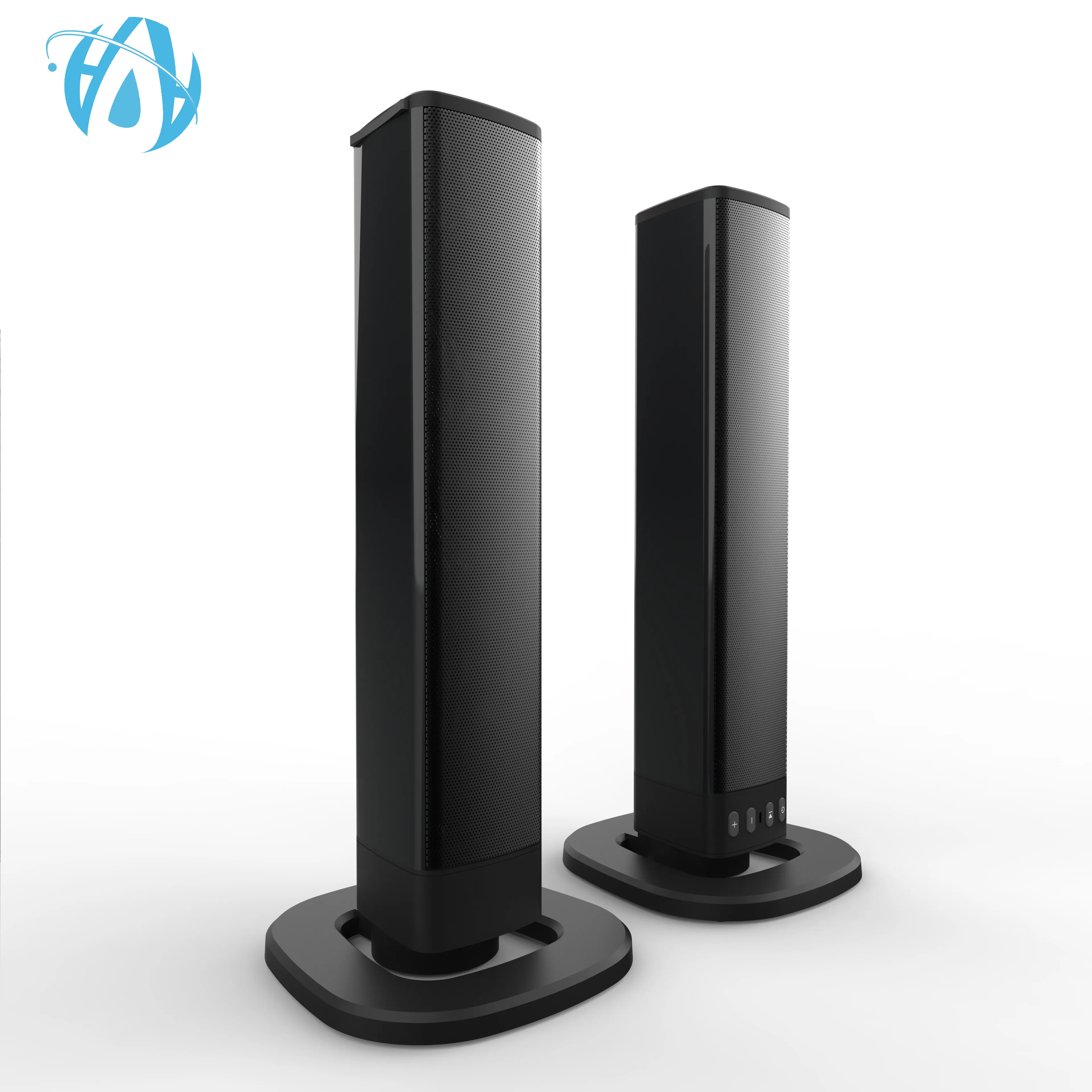 20 vatios desmontable bluetooth altavoz Barra de sonido inalámbrico casa teatro 4 con Radio FM sistema de cine en casa