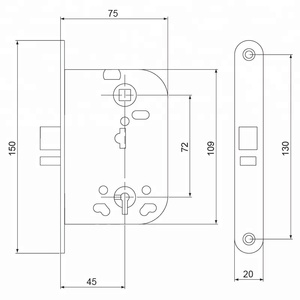 Tiết Kiệm năng lượng thép thông thường cửa sắt khóa để bán - Product Image 2