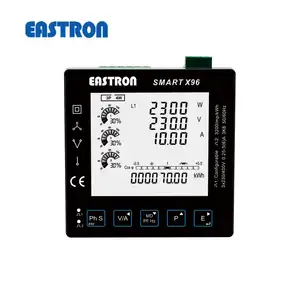 Smart X96-1 three Phase Panel meter, Multi-function power Meter with Modbus,measure kWh,kVarh,kW,kVar,kVA,P,PF,Hz,dmd,V,A,THD