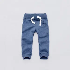 Pantaloni da jogging per bambini in cotone melange stile allenamento in pile invernale BKD